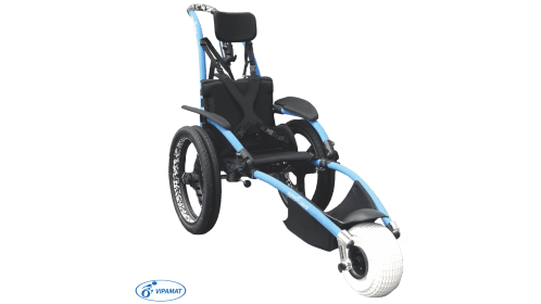 Envie d'une Baignade? Voici le fauteuil roulant Hybride de plage et tout-terrain pliable Hippocampe